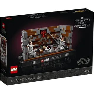 LEGO® Konstruktionsspielsteine LEGO® Star Wars 75339 Müllpresse im TodessternTM – Diorama, (802 St)