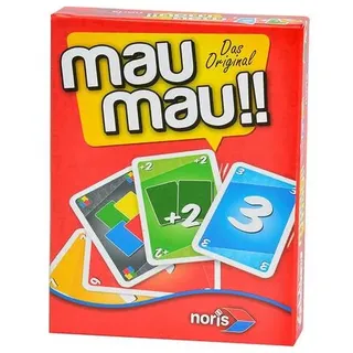 Noris 606264441 - Original Mau Mau, Kartenspiel Der weltbekannte Kartenklassiker. Standardspiel. Ausgezeichnet mit dem Kinderspielpreis 'spiel gut'