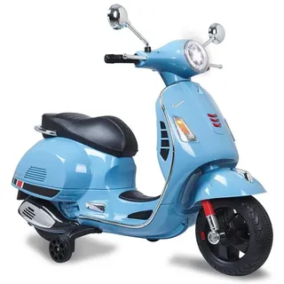 Jamara Elektro-Kinderroller Ride-on Vespa GTS 125, Blau, 12V, mit Licht und Sound, für Kinder ab 3 Jahren blau