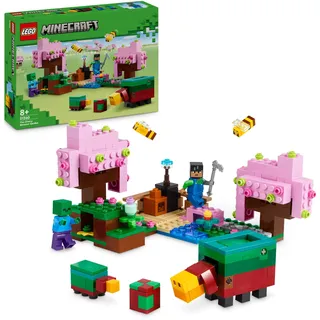 Lego Minecraft Der Kirschblütengarten, Spielzeug-Garten zum Erkunden mit Sunny, Schnüffler, Zombie und Bienen, Geschenk für Gamer, für Jungen und Mädchen ab 8 Jahren 21260