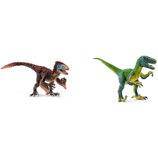 SCHLEICH 14582 Utahraptor, für Kinder ab 5-12 Jahren, Dinosaurs - Spielfigur & 14585 Velociraptor, für Kinder ab 5-12 Jahren, Dinosaurs - Spielfigur