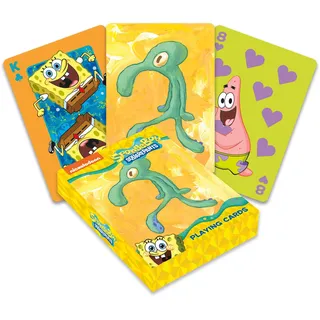 AQUARIUS Spongebob Bold and Brash Playing Cards - Spongebob Themed Deck of Cards for Your Favorite Card Games - Officially Licensed Spongebob Merchandise & Collectibles