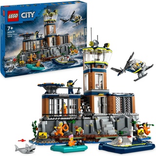 LEGO® Konstruktionsspielsteine Polizeistation auf der Gefängnisinsel (60419), LEGO City, (980 St), Made in Europe bunt