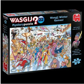 Jumbo Spiele Puzzle Wasgij Mystery 22 - Wasgij Winterspiele - 1000 Teile, 1000 Puzzleteile