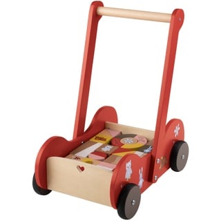 Playtive Holz Schiebewagen (rot)