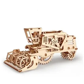 UGEARS Modellbausatz 70010 - Mähdrescher - 154 Bauteile braun