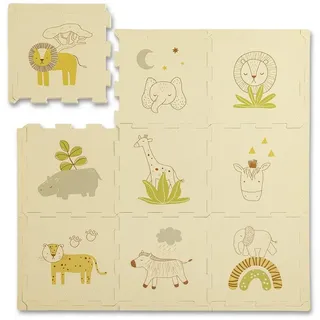 Hakuna Matte Spielmatte Puzzlematte für Babys 0,9x0,9m, 20% dickere Krabbelmatte, Spielmatte (9-St)