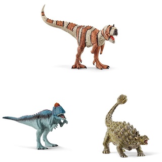 SCHLEICH 15032 Majungasaurus, für Kinder ab 5-12 Jahren, Dinosaurs - Spielfigur & 15020 Cryolophosaurus & 15023 Ankylosaurus, für Kinder ab 5-12 Jahren
