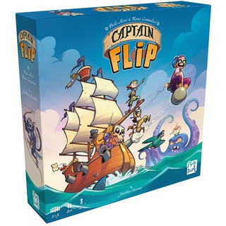 PlayPunk, Captain Flip, Familienspiel, Legespiel, 2-5 Spieler, Ab 8+ Jahren, 20 Minuten, Deutsch