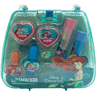 Lip Smacker Princess Ariel Mini Tote Bag, ein Ungefährliches Make-up-Set für Kinder mit Gesichts-, Lippen- und Nagel-Make-up und Beauty-Accessoires für den Perfekten Prinzessinnen-Look