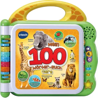 Vtech® Buch VTechBaby, Mein 100-Wörter-Buch: Tiere, grün, mit Licht und Sound grün