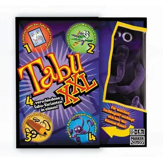 Hasbro Gaming Tabu XXL Brettspiel, Party-Edition des Spieleklassikers für unendlichen Spaß mit Freunden und Familie, Spielfiguren, Multiplayer-Spiel für Kinder ab 12 Jahren