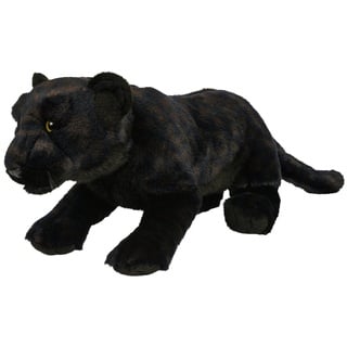 Uni-Toys Kuscheltier Schwarzer Panther, liegend - 44 cm (Länge) - Plüsch, Plüschtier, zu 100 % recyceltes Füllmaterial