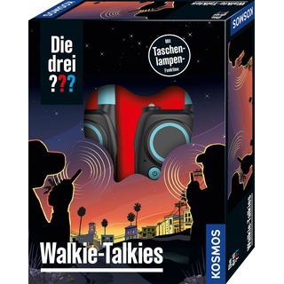 Die drei ??? Walkie Talkies von KOSMOS, Funkgeräte-Set für Kinder ab 6 Jahre, mit Lampen-Funktion, Detektiv-Spielzeug, Spion-Ausstattung, Rollenspiel